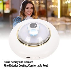 Small Hand Warmer With Night Light Astronaut Hand Warmer For Office White