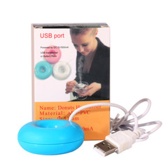 Mini Ultrasonic Air Humidifier USB Desktop Creative Donut Steam Diffuser