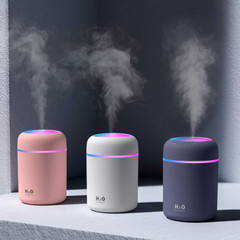Mini Difusor De Aroma Aceites Esenciales Humidificador LED Portatil Para Carro