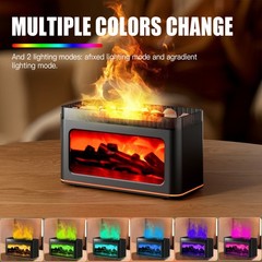 200ml Essential Oil Diffuser Volcano Fire Flame Aromatherapy Diffuser Ultrasonic