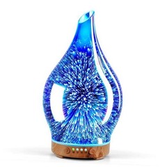 Oil Diffuser 3D Glass Aromatherapy Ultrasonic 150ml C1-150ml Afantty