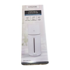 Vissani Portable Humidifier White USB-C Rechargeable Cool Mist Brand New
