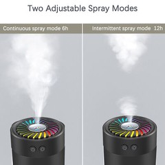 300ml Mini Ultrasonic USB Humidifier with 7 Color LED for Baby Room Bedroom S8F3