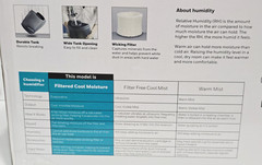 (1)-Honeywell Quiet Comfort Small/Med Room Cool Mist Humidifier HEV320B Sealed
