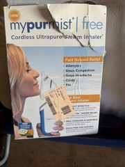 MyPurMist Cordless Ultrapure Steam Inhaler and Vaporizer