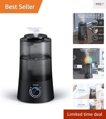 4L Cool Mist Ultrasonic Humidifier & Oil Diffuser – Whisper Quiet for Baby