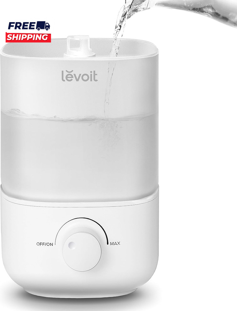 Top Fill Humidifiers for Bedroom 2.5L Tank for Large Room Easy to Fill & Clean