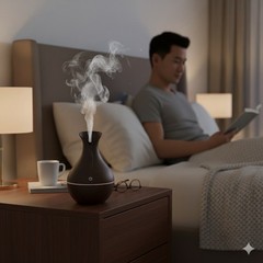 Luxury Dark Brown Ultrasonic Humidifier