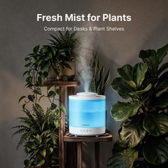Homvana Humidifiers for Bedroom, Large Room, 1.5L Top-Fill, 2 Packs