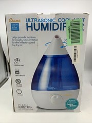 Crane Ultrasonic Cool Mist Humidifier – Blue W/ Box & Instruction