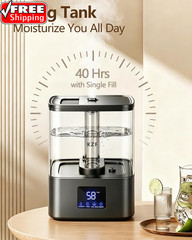 4L Top Fill Humidifiers for Bedroom & 40H Runtime – Cool Mist Humidifier, 3 Mist