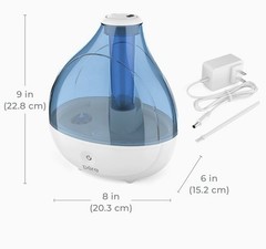 New Pure Enrichment Mistaire Ultrasonic Cool Mist Humidifier – Blue