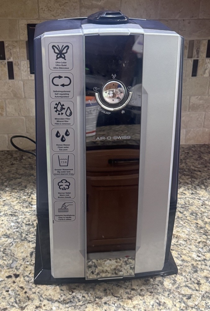 Air-O-Swiss Advanced Air Treatment System AOS7142 Ultrasonic Humidifier TESTED