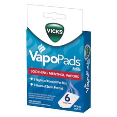 Soothing Menthol Vapor Pads for Humidifiers, Vaporizers & Plug-Ins – 6 Count