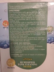 Lifvean Humidifier Water Cartridge (2, 4-Packs) Tank Cleaner 8 cartridges total