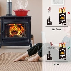 Cast Iron Wood Stove Humidifier Large Capacity Automatic Aroma Diffuser New