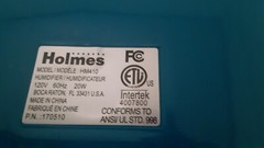 Holmes Ultrasonic Cube Humidifier hm410 quite Tested Great Condition
