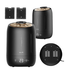 Ultrasonic Air Humidifier Deerma F600 Black 5L Aroma Diffuser Digital Display