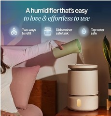 BLUEAIR DreamWell Humidifier 48Hr Mist-Free Ultra Quiet