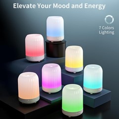 Ultrasonic Aroma Diffuser 250ML 7 LED Quiet Humidifier Timer for Home Bedroom