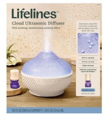 Lifelines Cauldron Ultrasonic Humidifier Diffuser w/ In Bloom Energy Oil