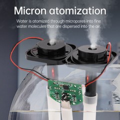 DC5V Colorful Dual Spray Humidifier Module DIY Ultrasonic Atomizing Maker Type-C