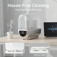 6L Humidifiers for Bedroom Large Room & Essential Oil Diffuser, Top Fill