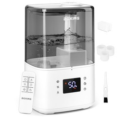 4.5L Warm and Cool Mist Ultrasonic Humidifier for Bedroom Large Room, Top Fil…