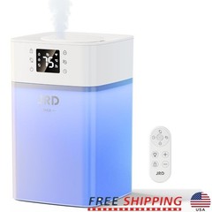 4L Humidifier Adjustable Mist Levels Remote Control Quiet Sleep Mode Night Light