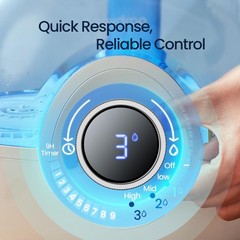 raydrop 2.2L Humidifiers for Bedroom, Cool Mist with 2.2L, Blue