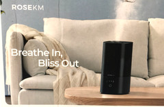 Rosekm Cool Mist Humidifier KC-KM13T Black 2.0L Auto Shut Off Easy Tap Control