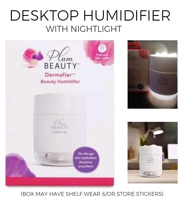 Plum Beauty Desktop Humidifier Dermafier Portable Compact Small Travel Tabletop