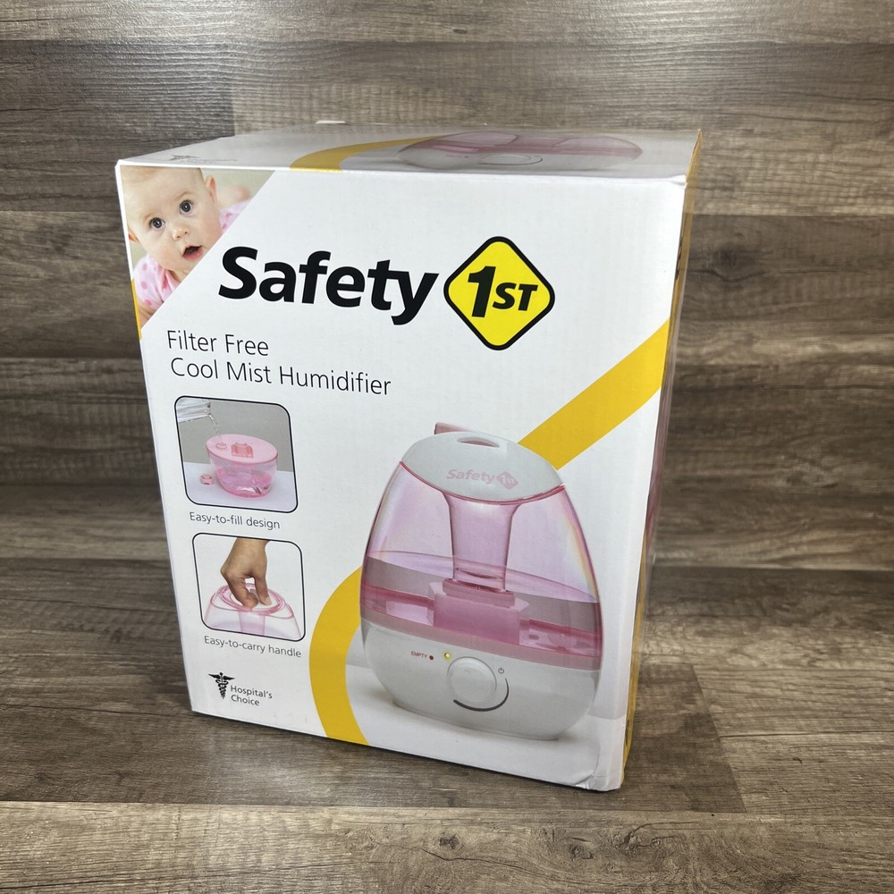Safety 1st Filter Free Cool Mist Home Humidifier Adjustable Knob Auto Shut-Off