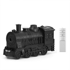 300ML Vintage Train Aroma Diffuser, Remote Control LED Mist Humidifier
