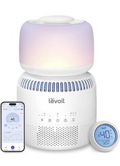 LEVOIT Snowball Tabletop Humidifier Smart Sensor Night Light Alexa Blue White