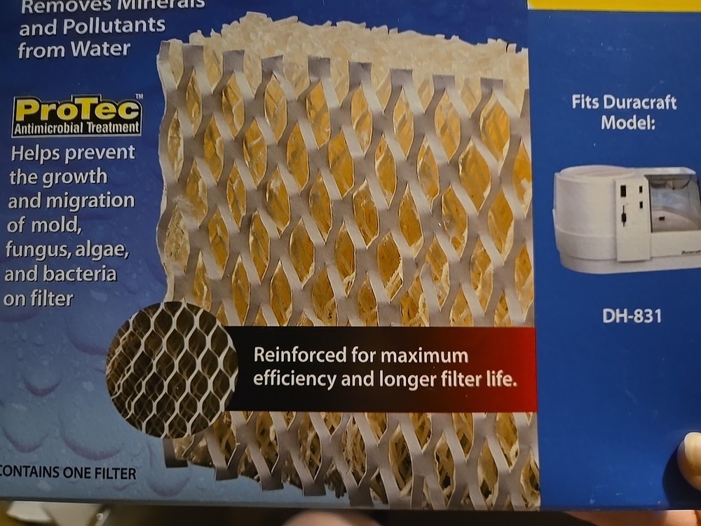 2 Honeywell HC-818 Humidifier ProTec Antimicrobial Filters DH-831 Duracraft New