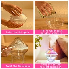 Small Humidifiers for Bedroom Cool Mist Ultrasonic,Baby Humidifier with Humid…