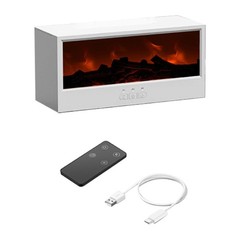 Flame Essential Oil Diffuser 3DFlame Fireplace Aromatherapy Machine 3317