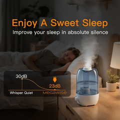 Cool Mist Humidifier for Kid Bedroom with 3.2L Large Capacity, No Leakage Design