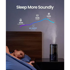 0.29 Gallon Cool Mist Humidifier 180 Sq. Ft. Filterless 360° Nozzle Auto Shut-Of