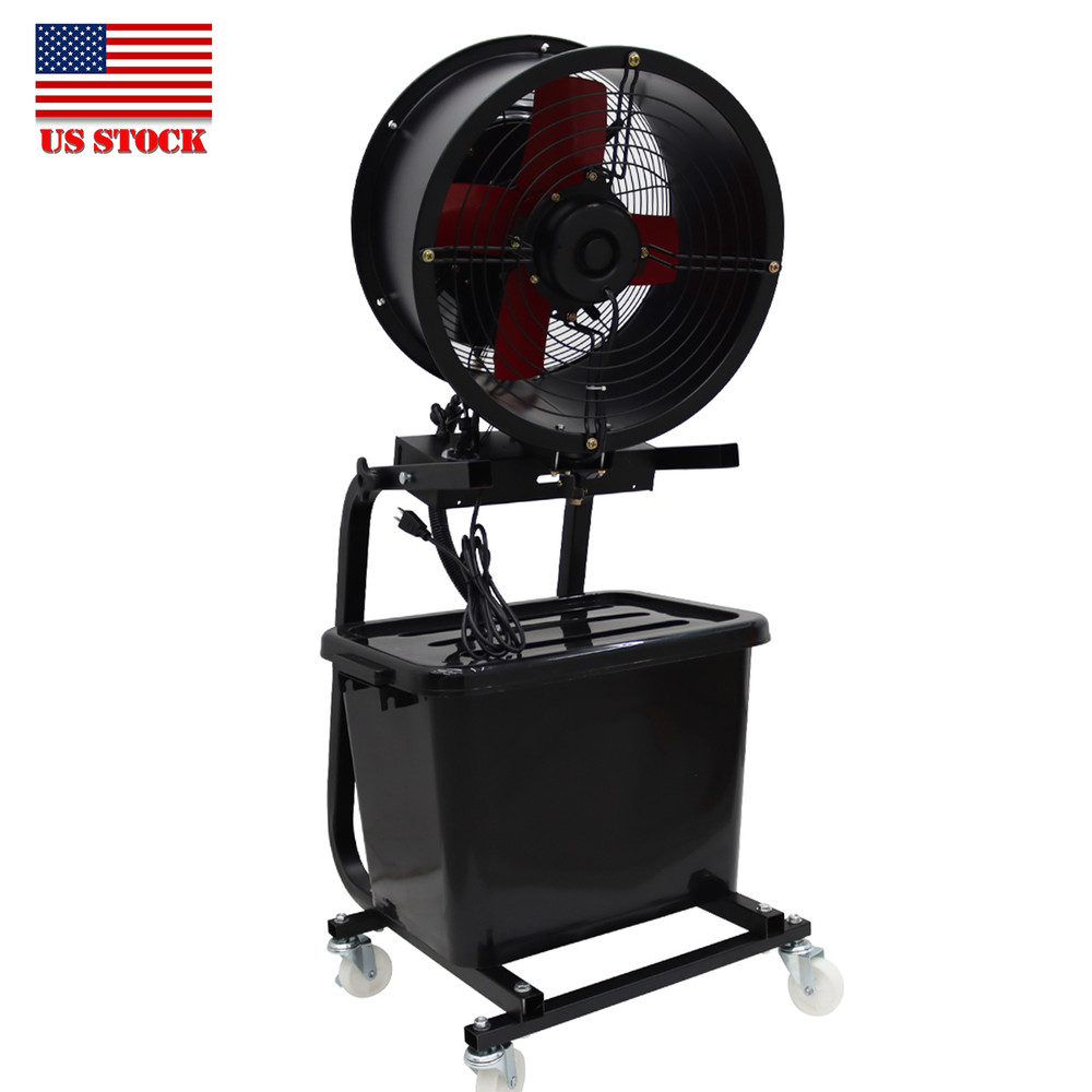 Industrial Cool Mist Spray Machine Atomizing Humidifier Cooling Fan 1400RPM 110V