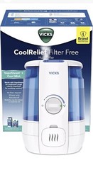 New Vicks Filter-Free CoolRelief Cool Mist Ultrasonic Humidifier, 1.2 Gallon