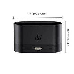 Ultrasonic Perfume Humidifier with Colorful LED Flame Light & Fragrance
