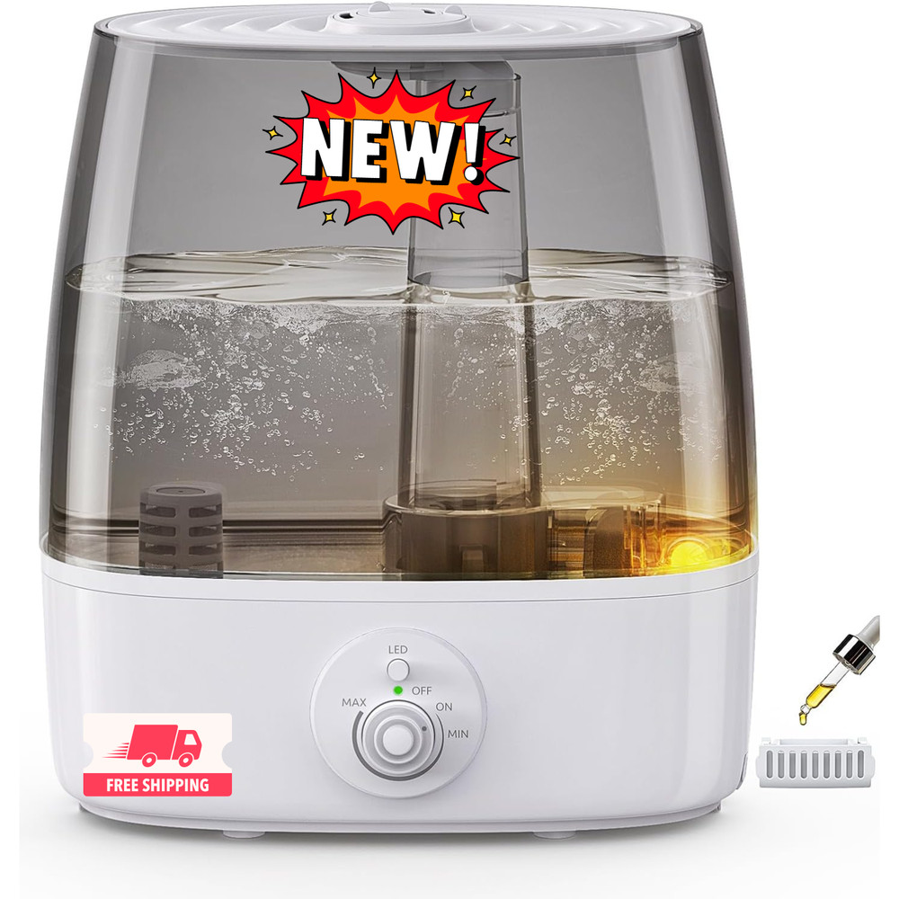 Humidificador con depósito Stay Clean de 6.5 L para habitaciones grandes, de baj