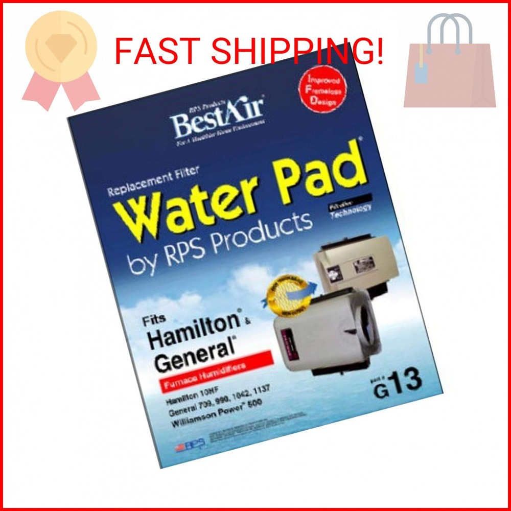 “BestAir G13 Humidifier Replacement Metal/Clay Waterpad Filter, For General, Ham