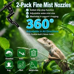 Reptile Mister Automatic, Quiet Reptile Misting System with Timer, Reptile Fo…
