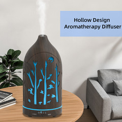 200ml Ultra Quiet Essential Oil Diffuser for Home 7 LED Light BPA-Free Bedroom