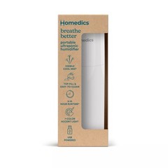 HoMedics Portable Ultrasonic Humidifiers, White, NEW IN BOX!