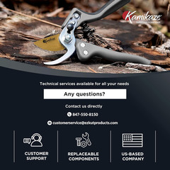 KAMIKAZE Heavy-Duty Professional Pruning Shears for Gardening, Ergonomic Comfort