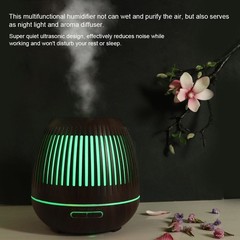 (UK Plug 100-240V)400ml Ultrasonic Aromatherapy Diffuser Humidifier LED